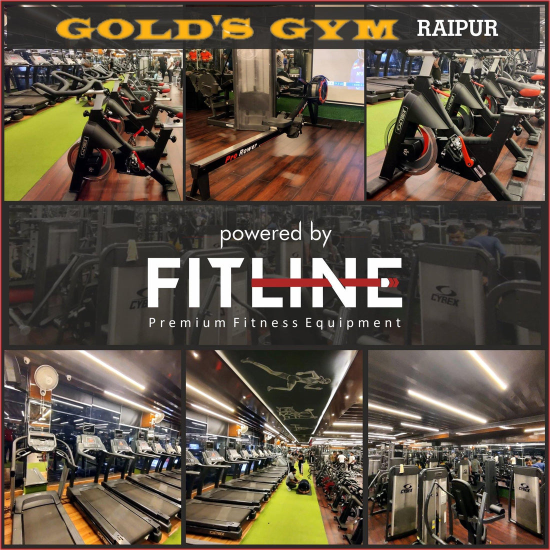 Latest installation by FitLine (Gold's Gym Raipur) - Fitline India